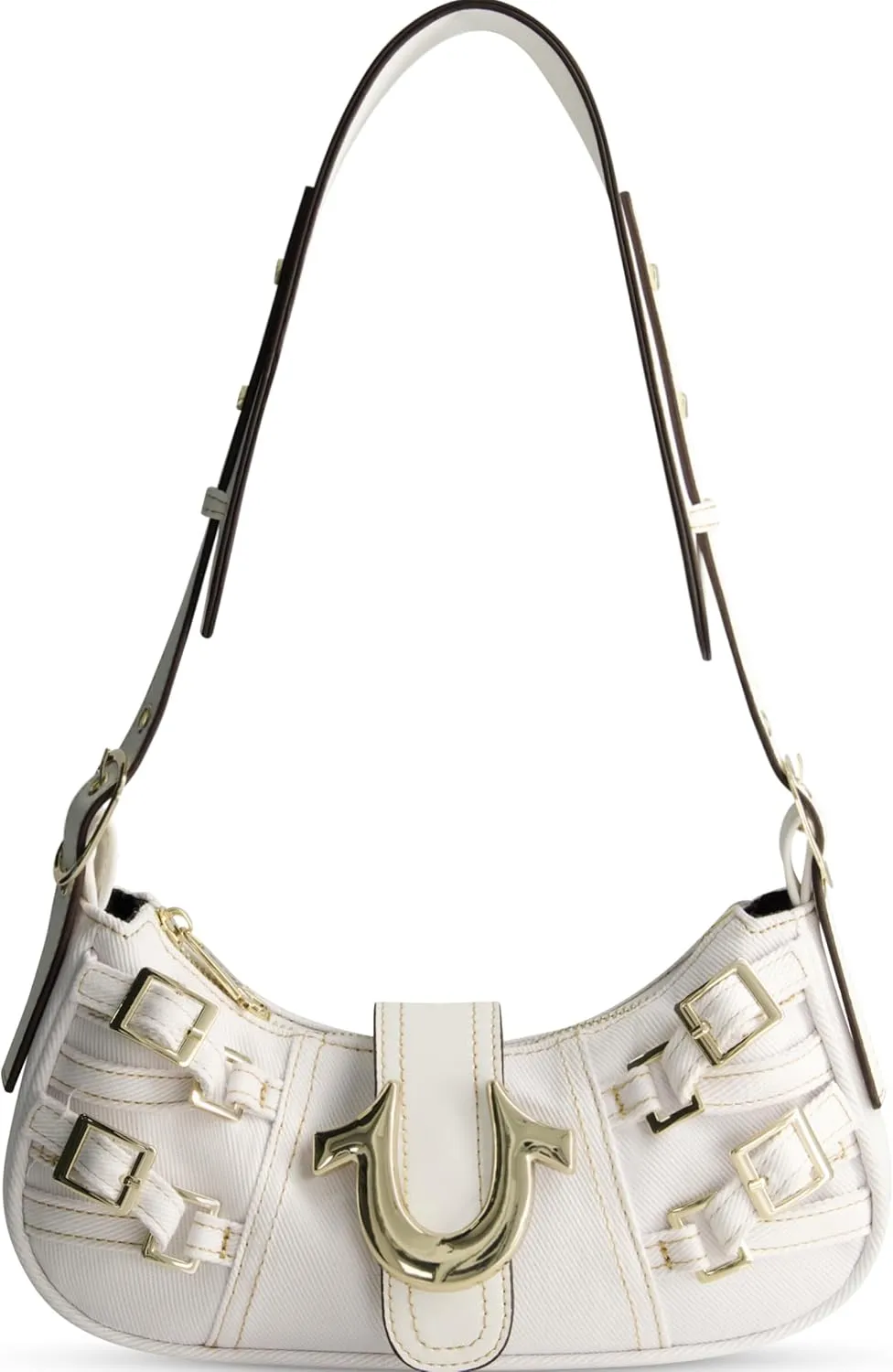 True Religion Bag, Women's Multi Faux Leather Handbag with Adjustable Shoulder Strap
