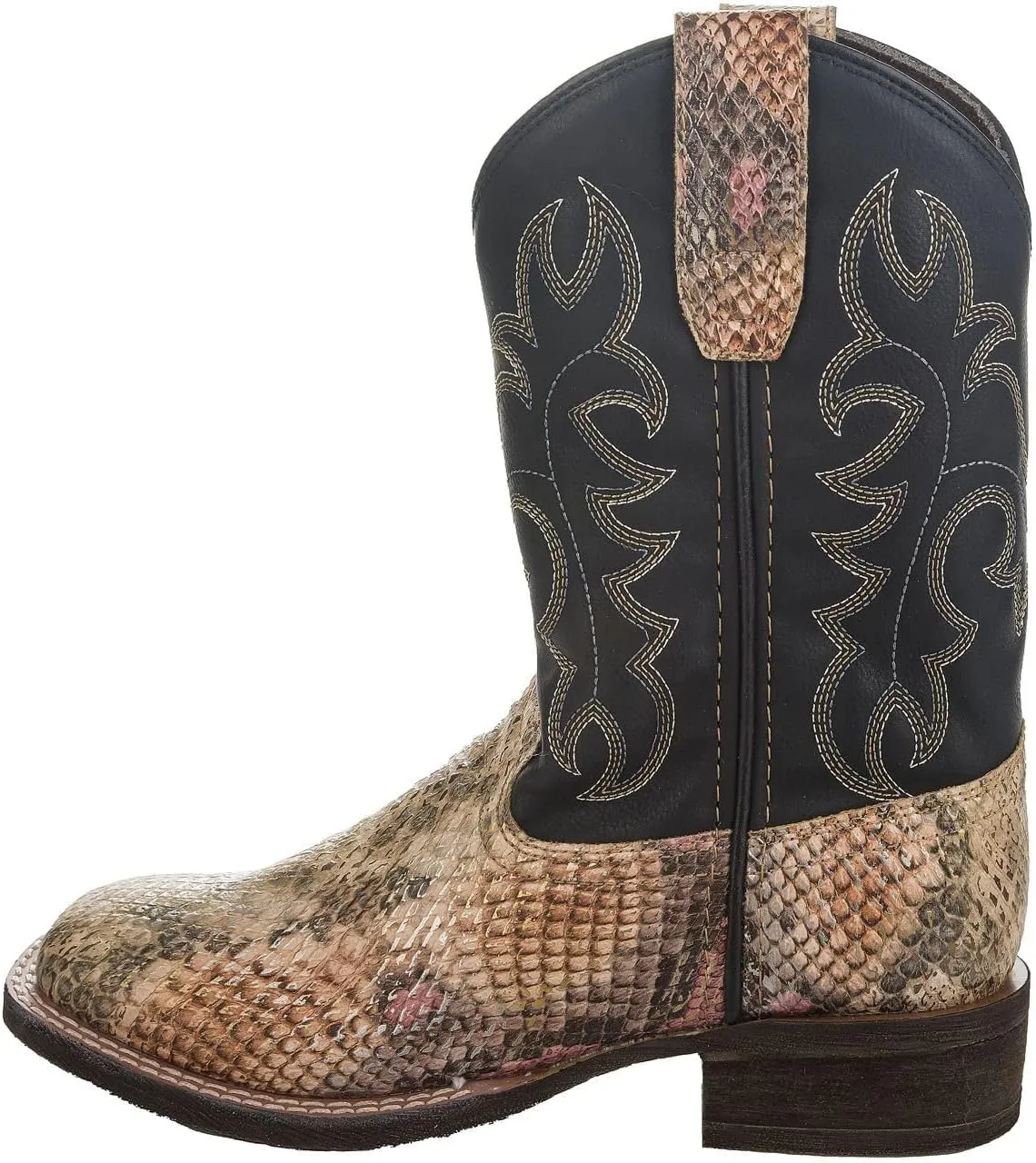 TuffRider Children's Black Snake in My Boot Western Leather Boots