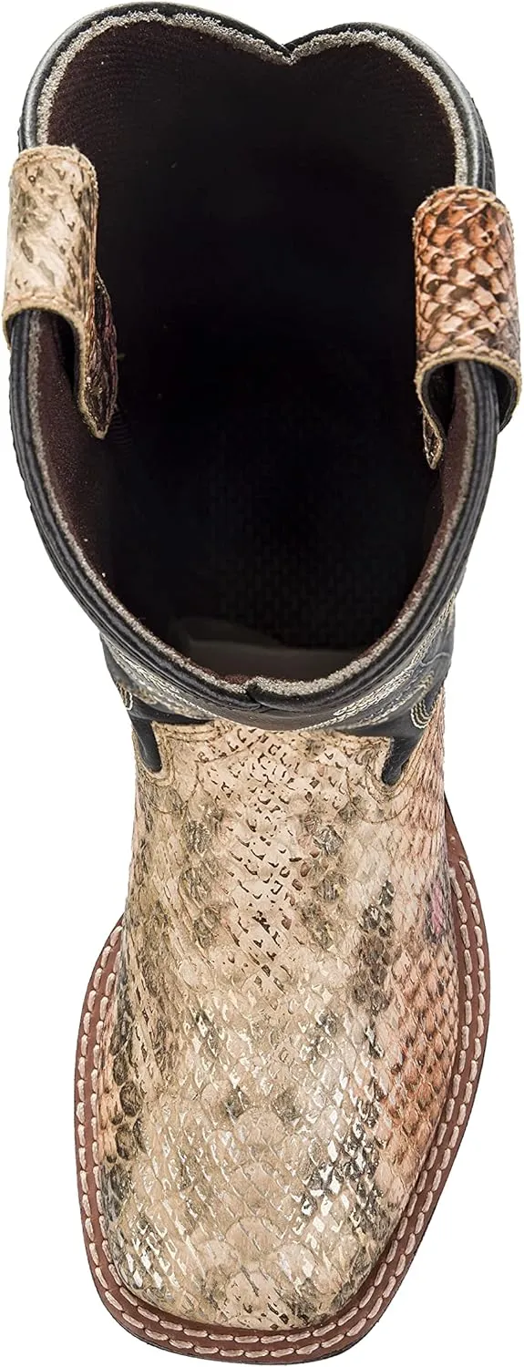TuffRider Children's Black Snake in My Boot Western Leather Boots