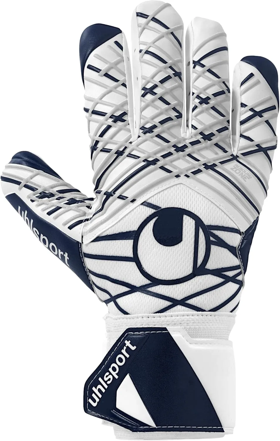 uhlsport | Supersoft HN 2025 | Goalkeeper Gloves | White/Navy/Silver
