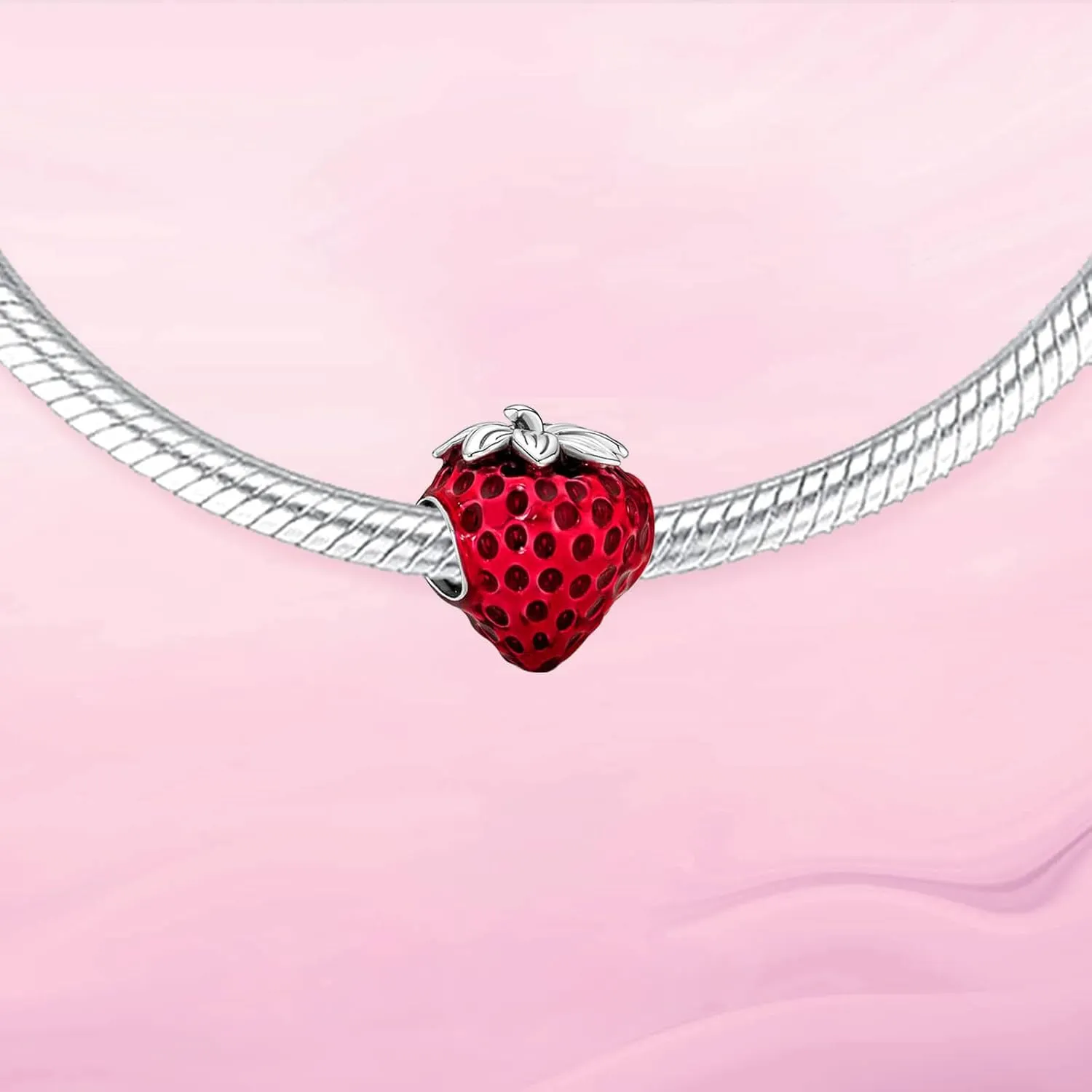 VALGACLS 925 Sterling Silver Family Love Mom Mouse Heart Charms for Bracelets Necklace Valentine's Day Mother's Day Jewelry Charm for Women