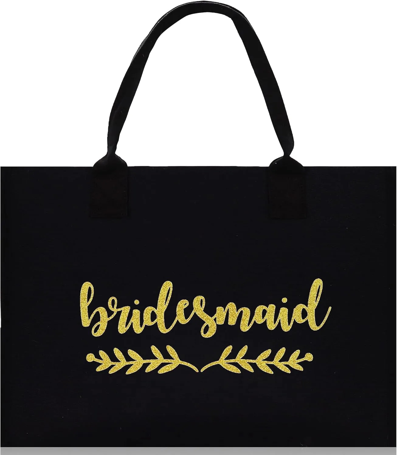 VANESSA ROSELLA Premium Quality Wedding Bridal Shower Bride 100% Cotton Chic Tote Bag with 3 Color Option
