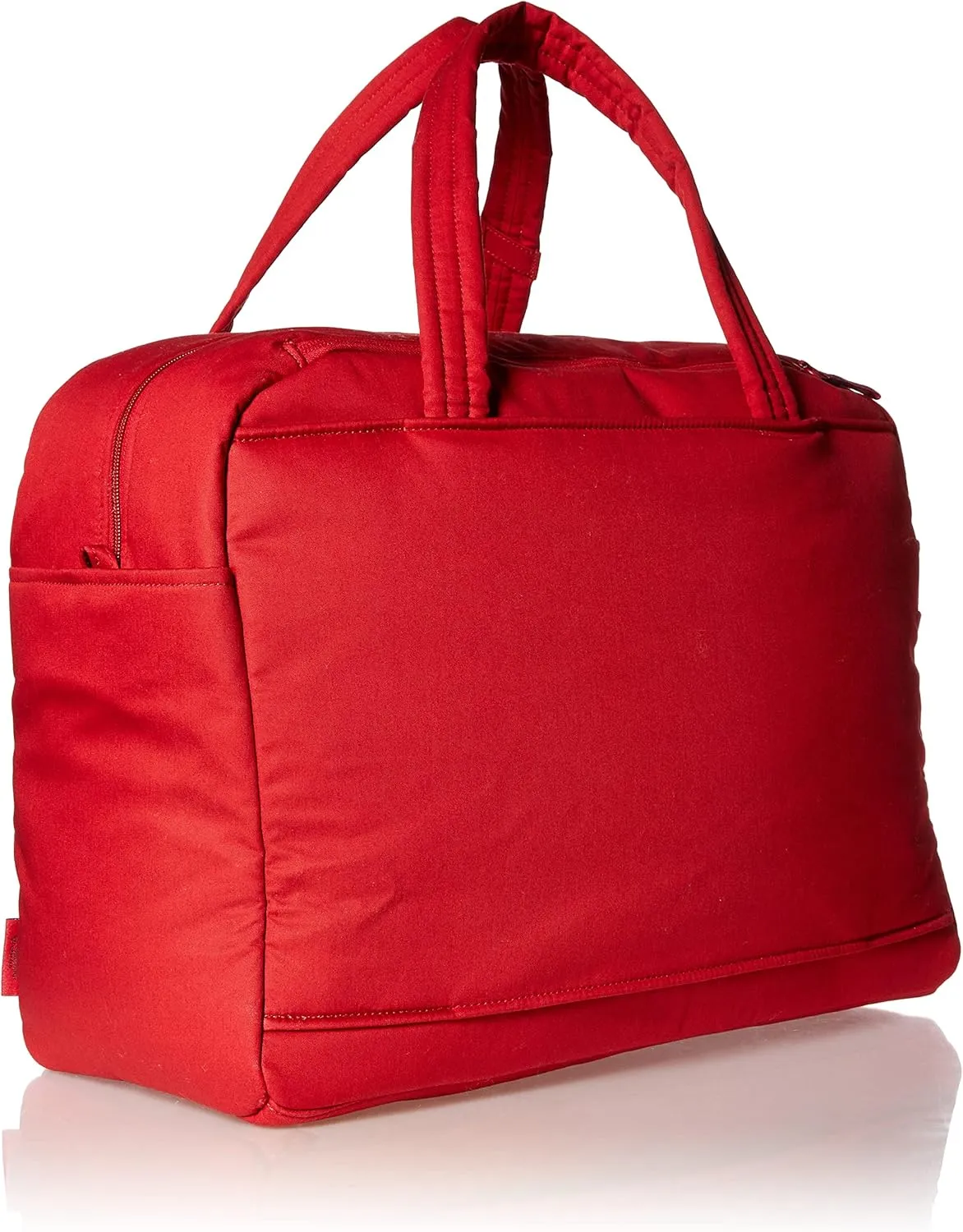 Vera Bradley Women's Cotton Utility Travel Bag, Cardinal Red - Recycled Cotton, One Size