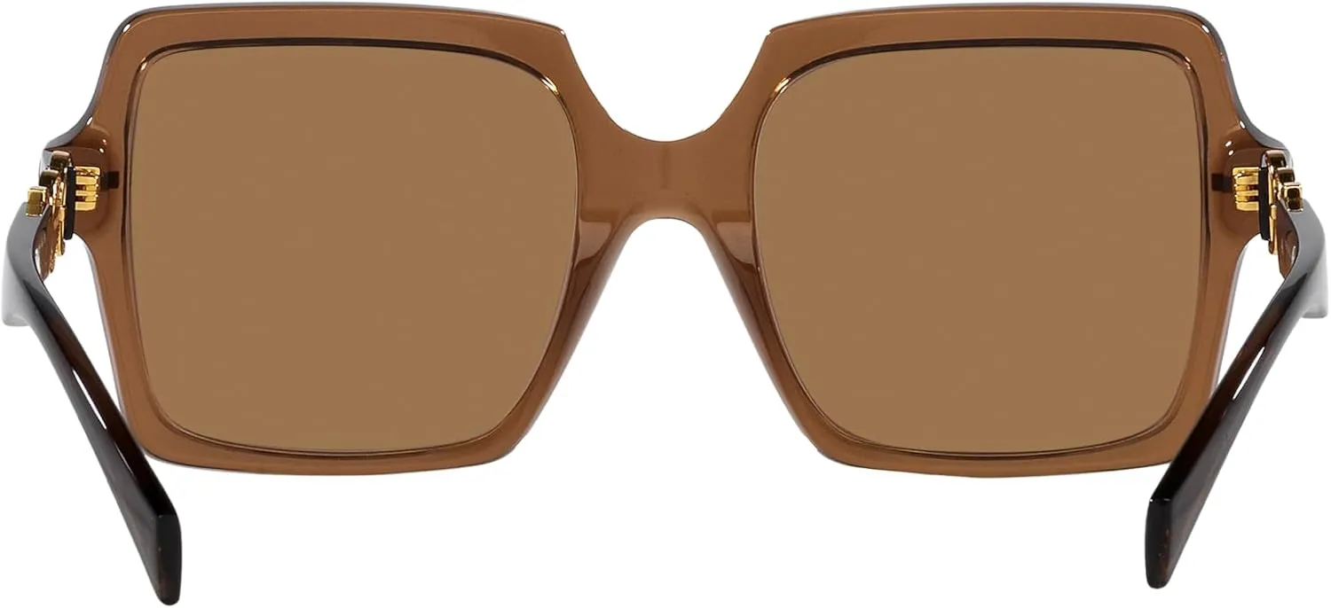 Versace Woman Sunglasses Black Frame, Dark Grey Lenses, 55MM