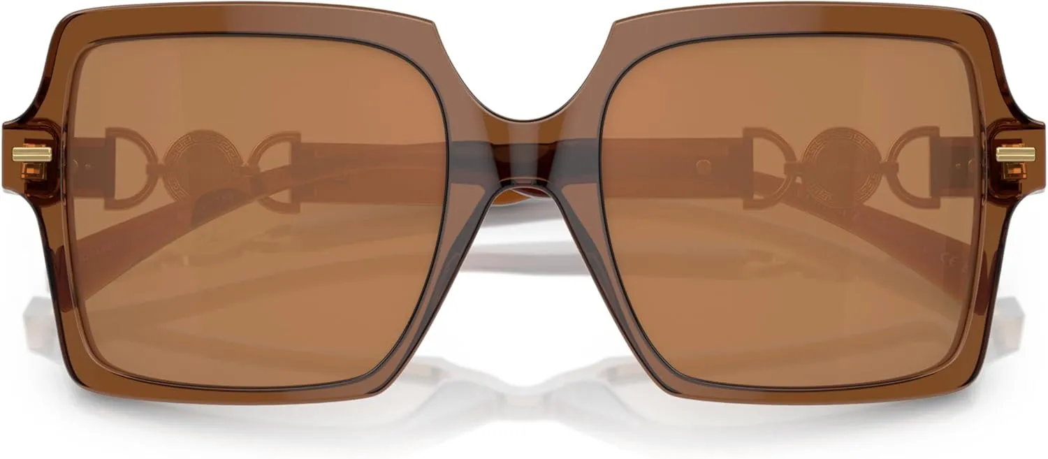 Versace Woman Sunglasses Black Frame, Dark Grey Lenses, 55MM