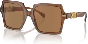 Versace Woman Sunglasses Black Frame, Dark Grey Lenses, 55MM