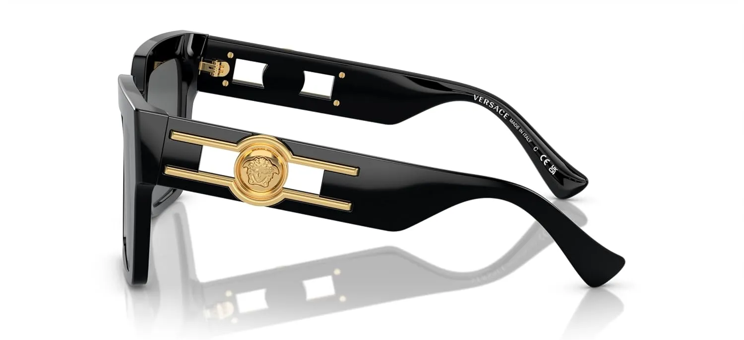 Versace Woman Sunglasses Bordeaux Frame, Dark Brown Lenses, 54MM