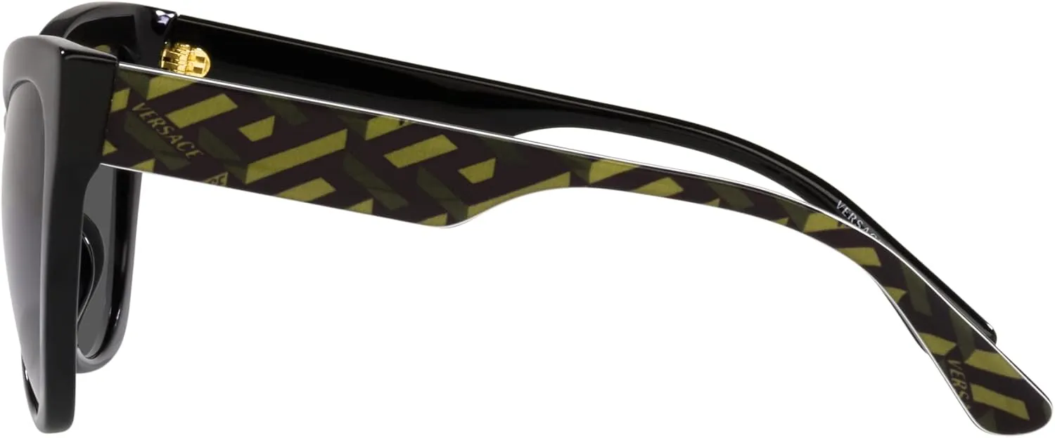 Versace Woman Sunglasses Havana Frame, Dark Brown Lenses, 56MM