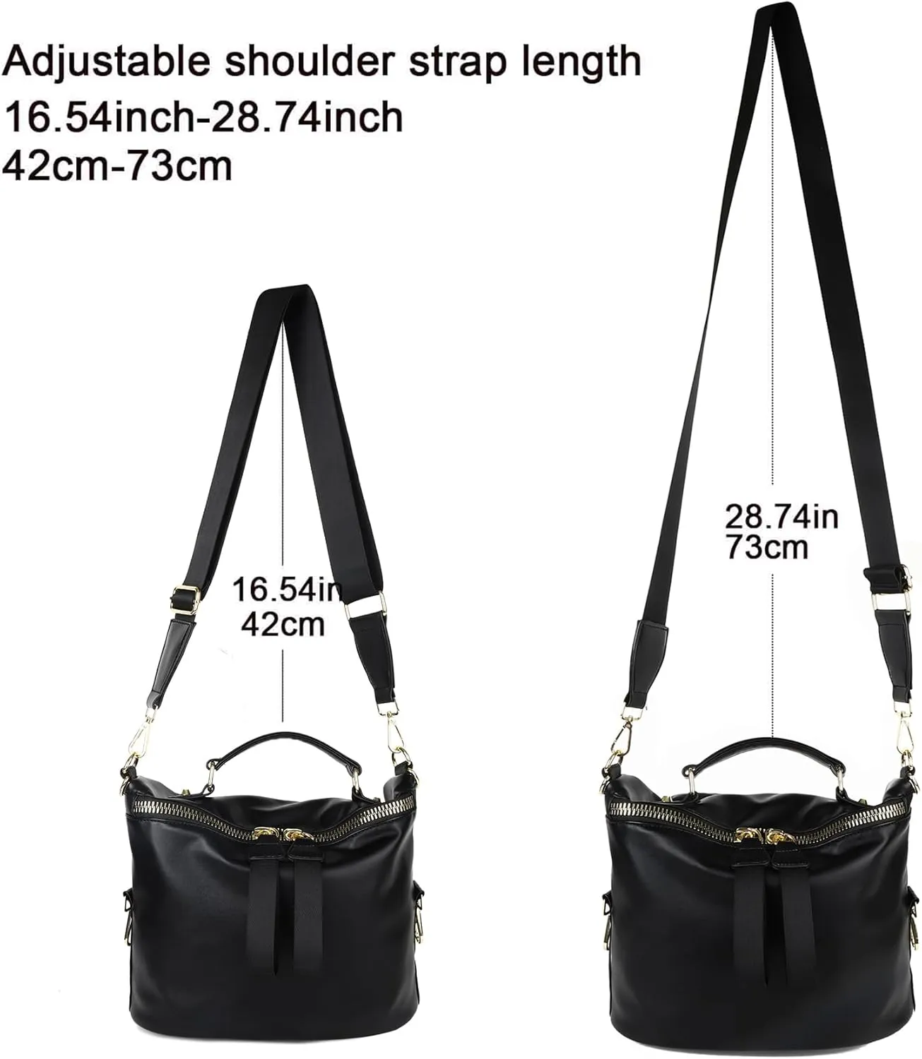 VGOAL Crossbody Bags for Women, Large-Capacity Women Handbag Casual Lightweight Travel Shopping Waterproof Shoulder Bag