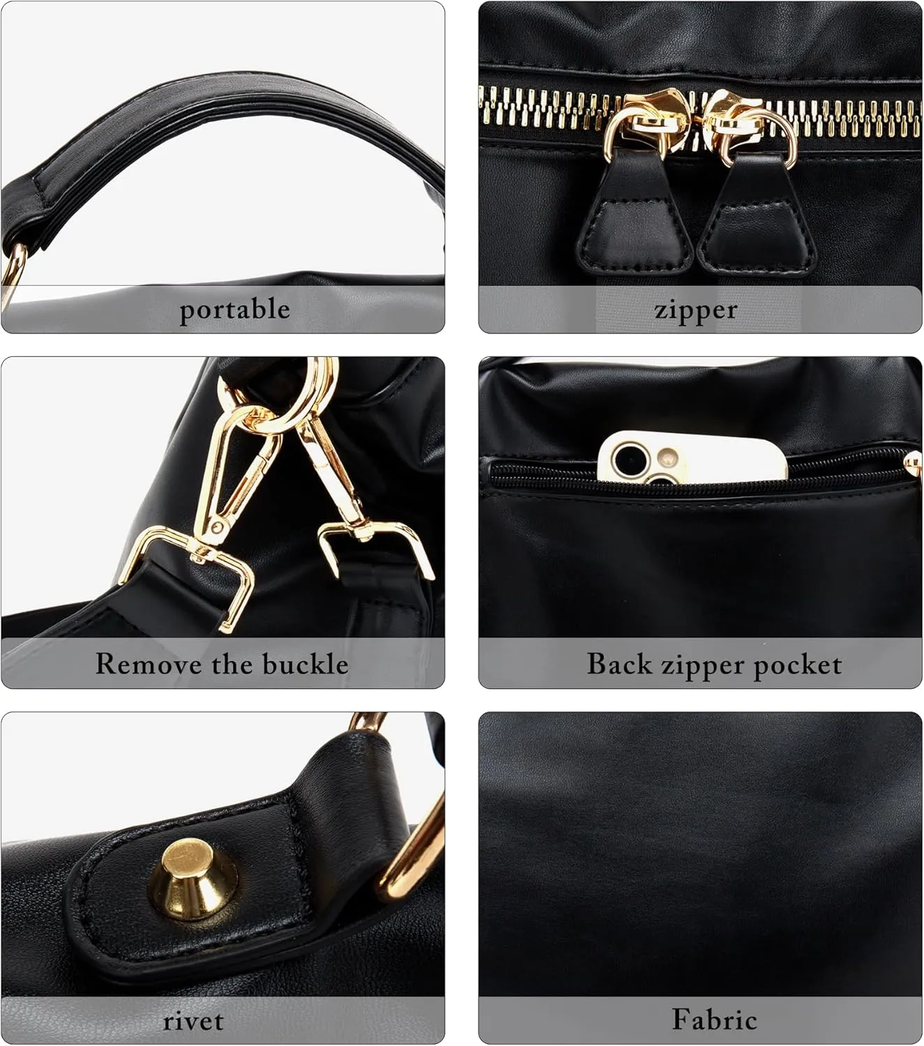 VGOAL Crossbody Bags for Women, Large-Capacity Women Handbag Casual Lightweight Travel Shopping Waterproof Shoulder Bag