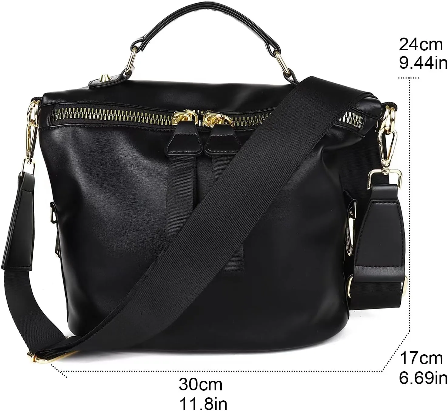 VGOAL Crossbody Bags for Women, Large-Capacity Women Handbag Casual Lightweight Travel Shopping Waterproof Shoulder Bag