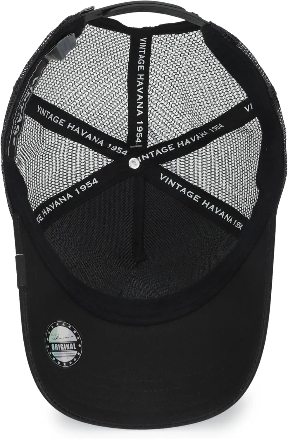 Vintage Havana Black Trucker Hats Women | Mesh Adjustable Snapback Hat | Men & Women Trendy Fashion Baseball Cap