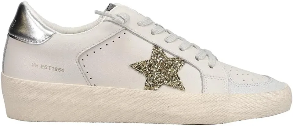 VINTAGE HAVANA Magneev - Sneakers for Women - Leather Upper - Cushioned Insole - Round Toe Silhouette White Multi