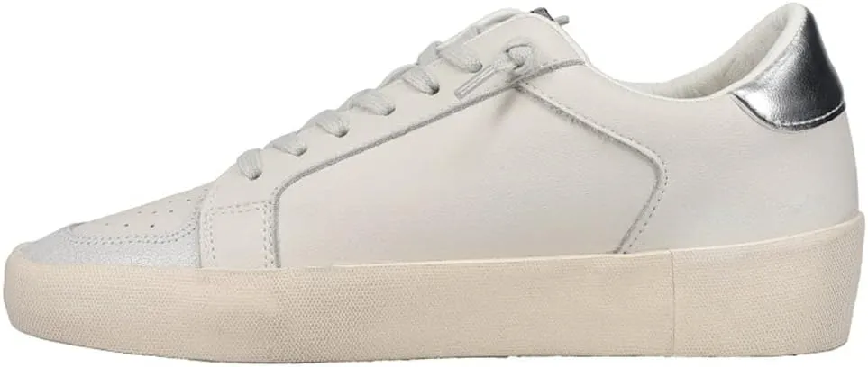 VINTAGE HAVANA Magneev - Sneakers for Women - Leather Upper - Cushioned Insole - Round Toe Silhouette White Multi