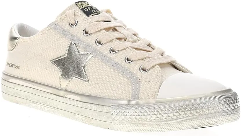 Vintage Havana Womens Alive Metallic Glitter Slip On Sneakers Shoes Casual - Gold