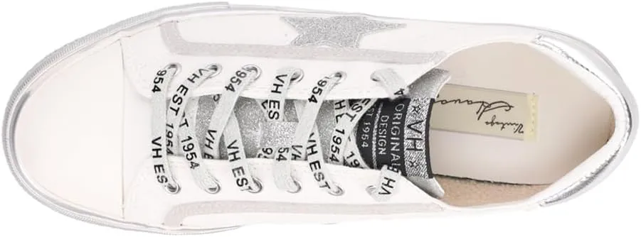 Vintage Havana Womens Alive Metallic Glitter Slip On Sneakers Shoes Casual - Gold