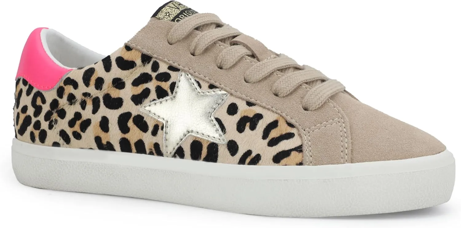 Vintage Havana Womens Flair Glitter Slip On Sneakers Shoes Casual - Gold, Grey, Silver