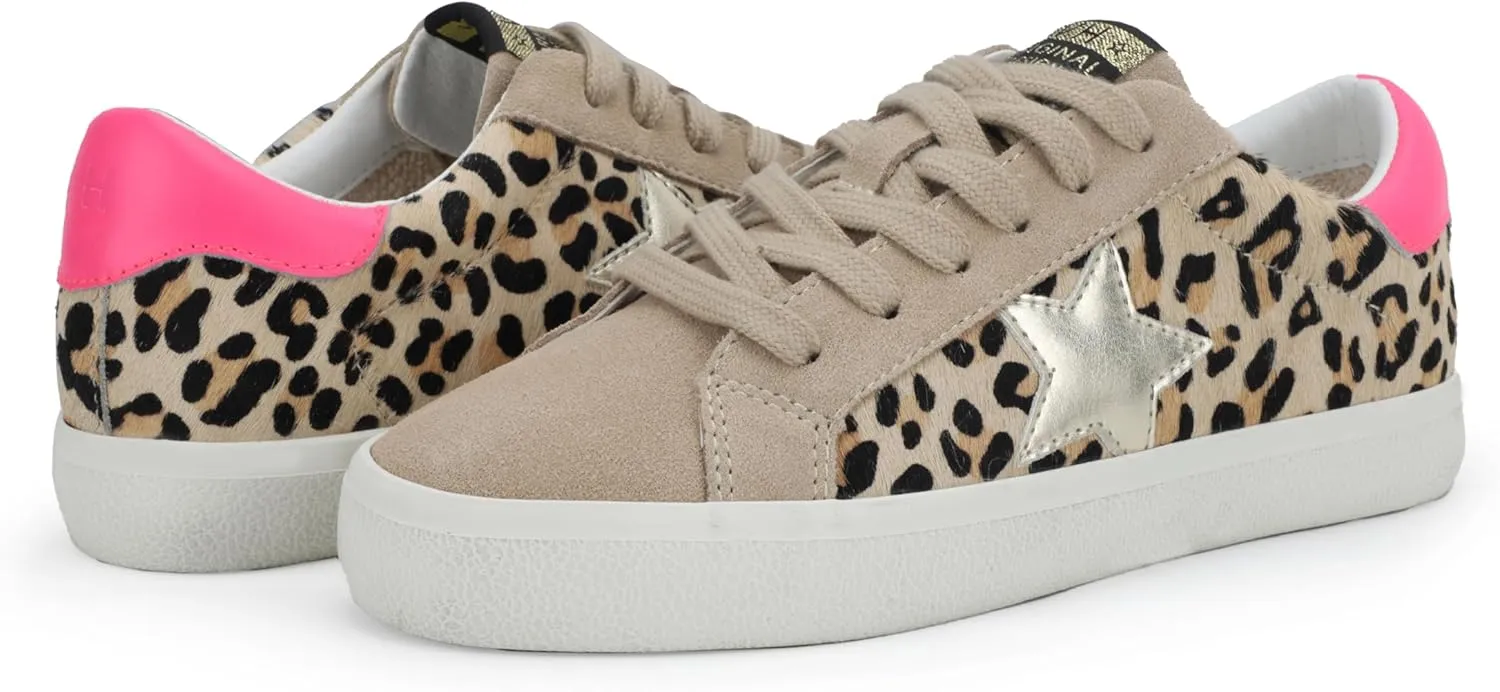 Vintage Havana Womens Flair Glitter Slip On Sneakers Shoes Casual - Gold, Grey, Silver