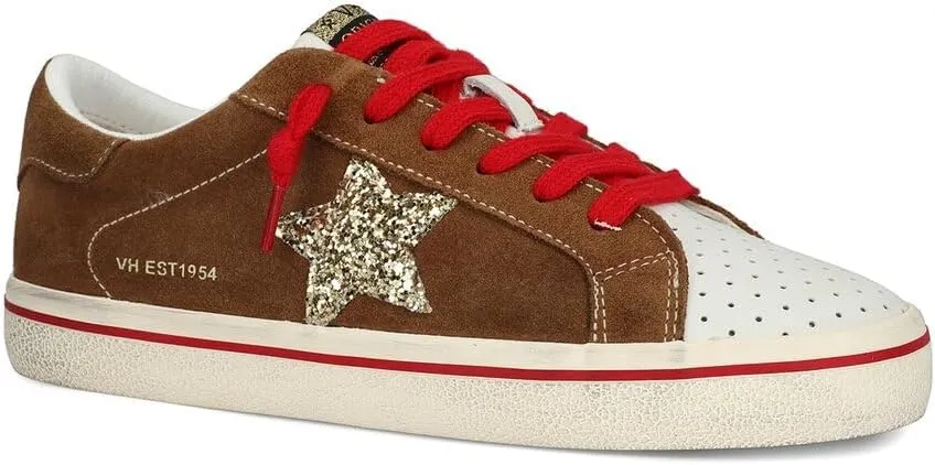 Vintage Havana Womens Flair Glitter Slip On Sneakers Shoes Casual - Pink