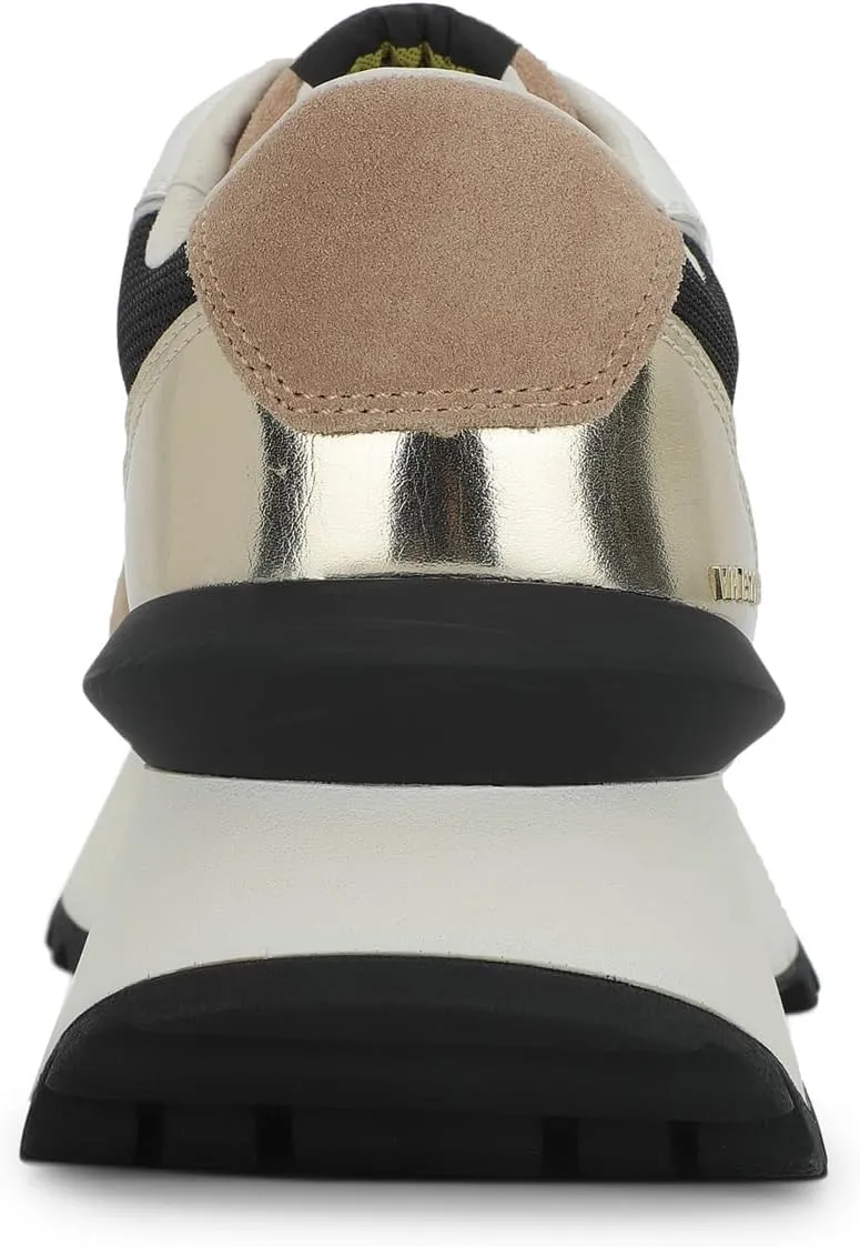 Vintage Havana Womens Major Glitter Platform Slip Onsneakers Sneakers Shoes Casual - Black, Silver, White