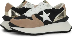 Vintage Havana Womens Major Glitter Platform Slip Onsneakers Sneakers Shoes Casual - Black, Silver, White