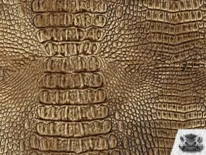 Vinyl Crocodile Allie Suede Faux/Fake Leather Fabric by The Yard