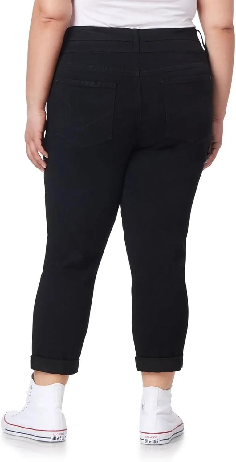 WallFlower Women's Sassy Crop High-Rise Insta Soft Juniors (Standard and Plus)