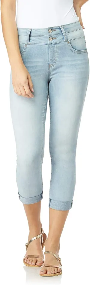 WallFlower Women's Sassy Crop High-Rise Insta Soft Juniors (Standard and Plus)