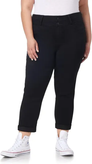 WallFlower Women's Sassy Crop High-Rise Insta Soft Juniors (Standard and Plus)