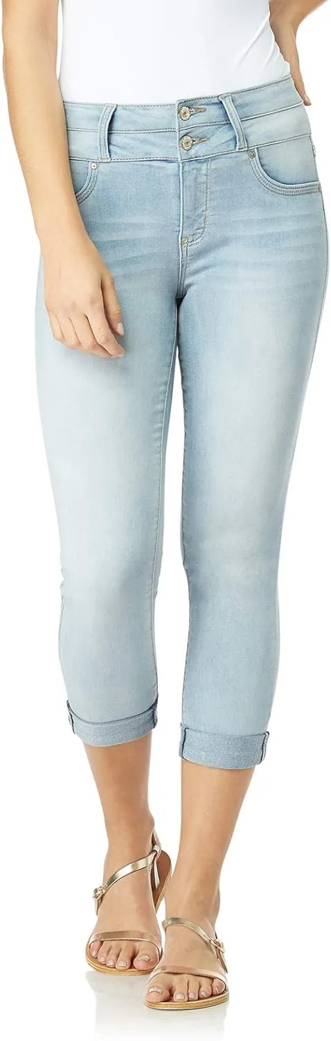 WallFlower Women's Sassy Crop High-Rise Insta Soft Juniors (Standard and Plus)