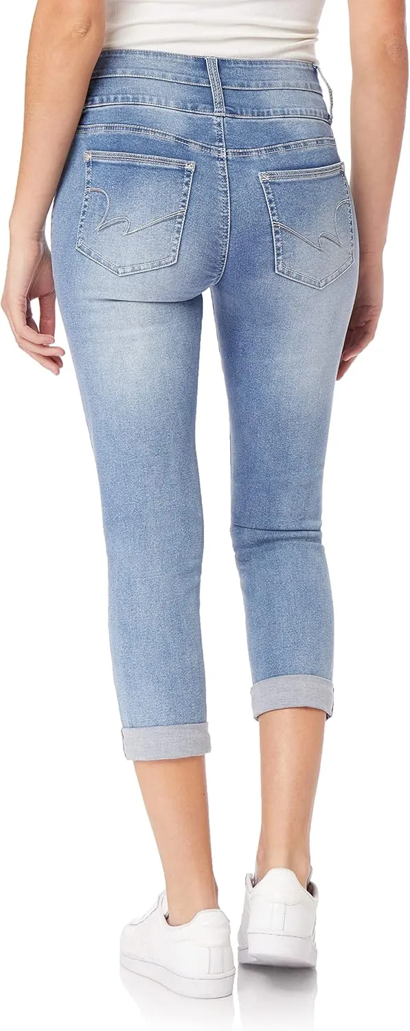 WallFlower Women's Sassy Crop High-Rise Insta Soft Juniors (Standard and Plus)