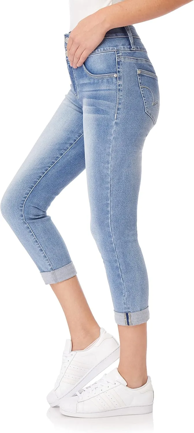 WallFlower Women's Sassy Crop High-Rise Insta Soft Juniors (Standard and Plus)