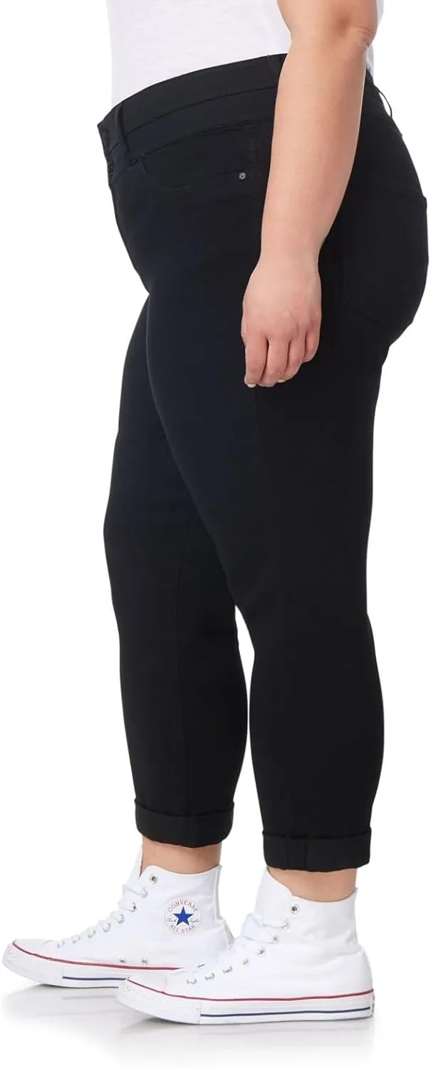 WallFlower Women's Sassy Crop High-Rise Insta Soft Juniors (Standard and Plus)