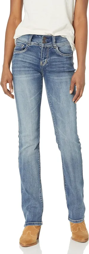 WallFlower Women's Ultra Slim Bootcut Mid-Rise Insta Soft Juniors Jeans
