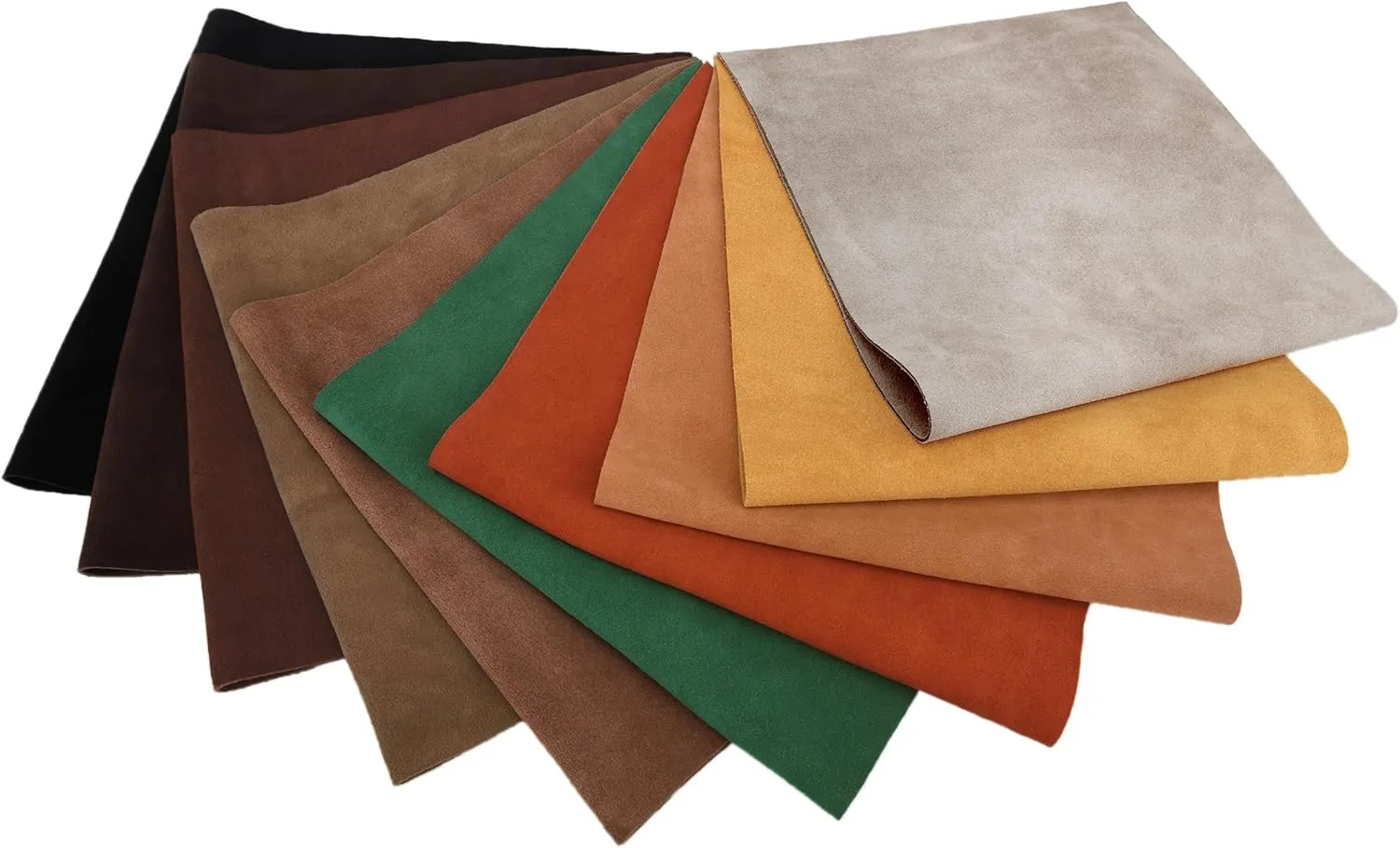 WAYNE'S DOG 3/4 oz Suede Leather Square Cowhide Leather Craft for Moccasins, Leathercraft, Bag Linings, Approns, Saddle Parts (Red Brown, 12"x12")