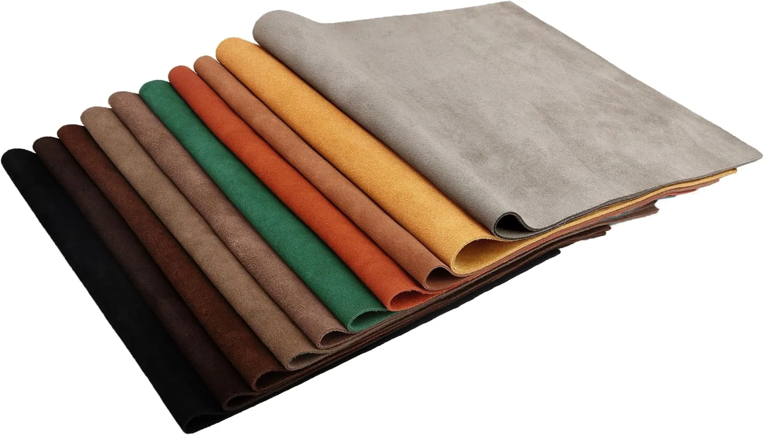 WAYNE'S DOG 3/4 oz Suede Leather Square Cowhide Leather Craft for Moccasins, Leathercraft, Bag Linings, Approns, Saddle Parts (Red Brown, 12"x12")