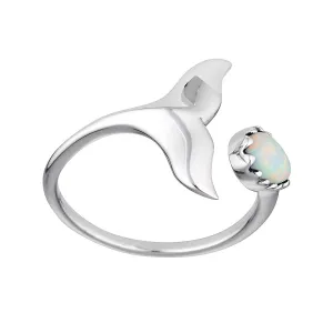 Whale Tail Opal Ring