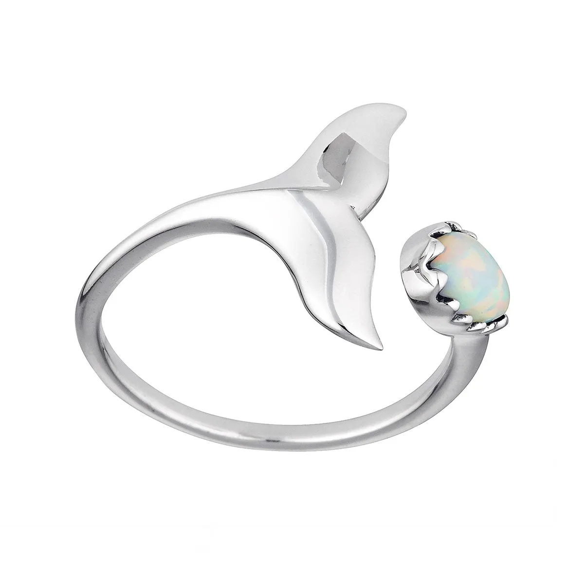 Whale Tail Opal Ring