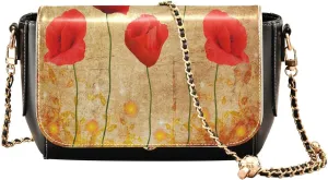WIHVE Women's Crossbody Handbag Leather Shoulder Bag with Chain Strap