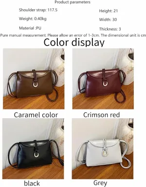 Women Envelope Bag Square Crossbody Bags Commuter Shoulder Bag Synthetic Leather Purses