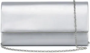 Women Evening Bag Vegan Leather Clutch Purse Shoulder Crossbody Envelope Bag for Party Wedding Prom Bridal