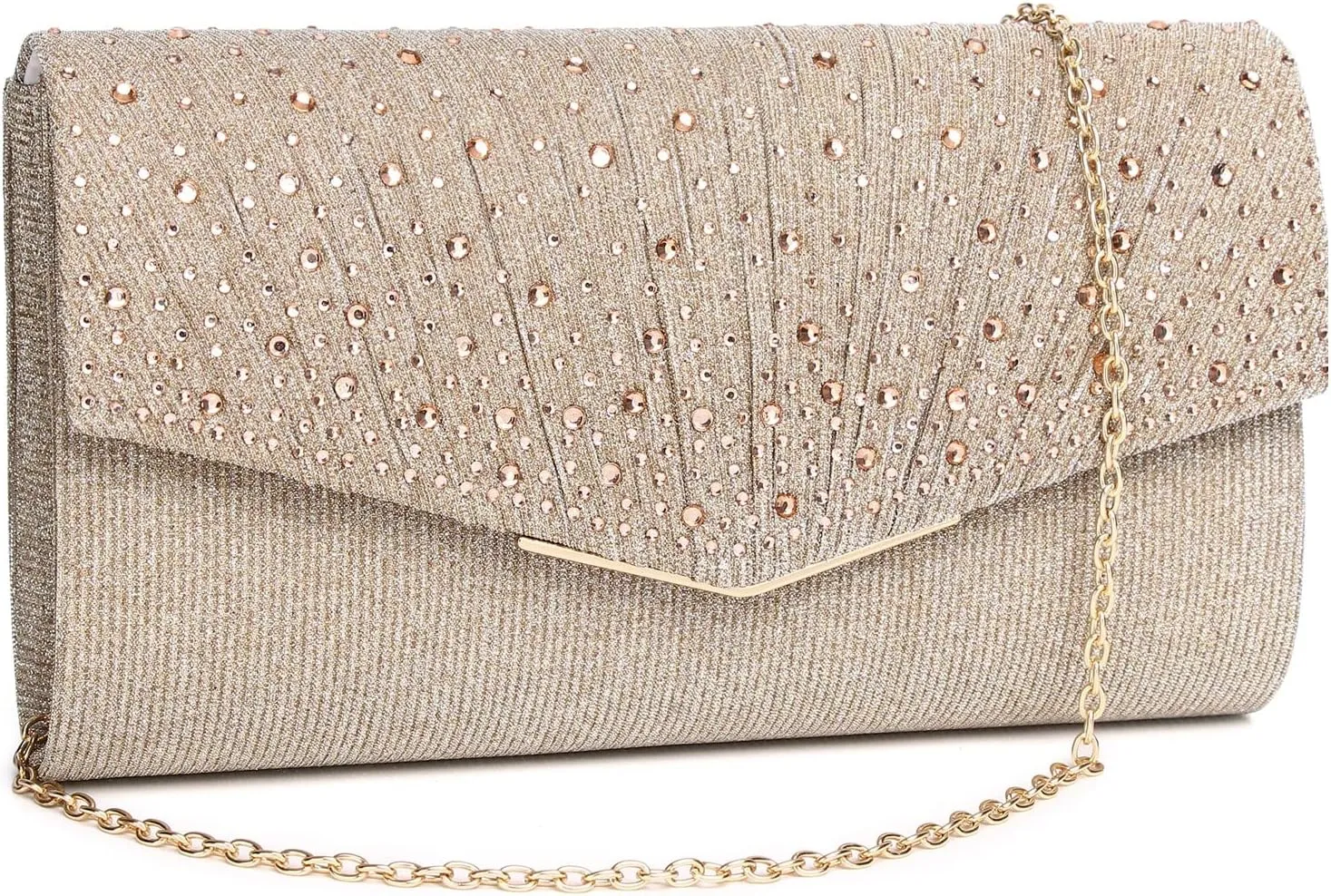 Women Evening Bags Glitter Sequins Clutch Purses for Women Shiny Envelope Handbag Formal Wedding Party Prom Purse