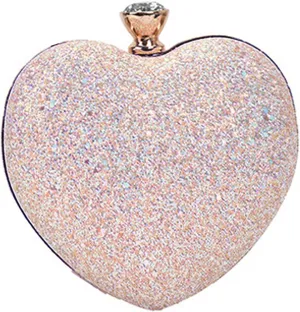 Women Exquisite Heart Shape Evening Clutch Velvet Leather Tote Handbag Chain Party Shoulder Crossbody Red