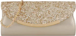 Women gold clutch Purses Formal Evening Bags Wedding Party Dressy Handbags Bridal Prom shoulder bag with chain