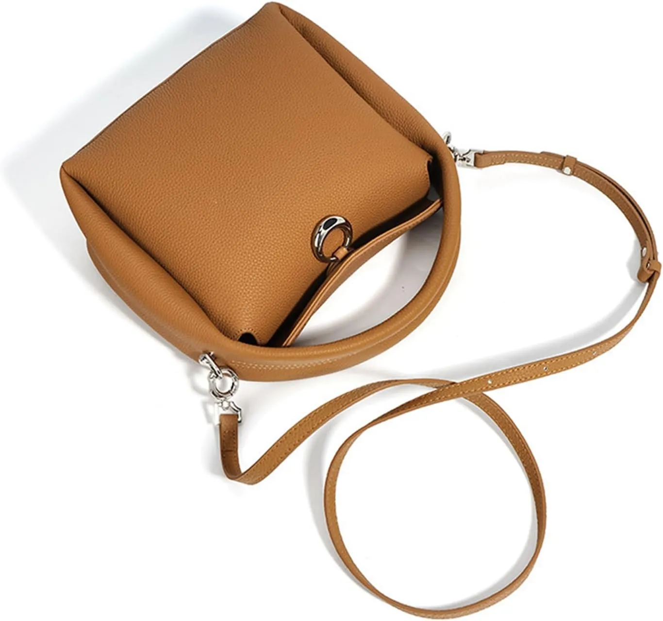 Women Top Handle shoulder bag,soft cowhide purse with Detachable Strap,Retro Classic Clutch Hobo,Cute Crossbody Bags