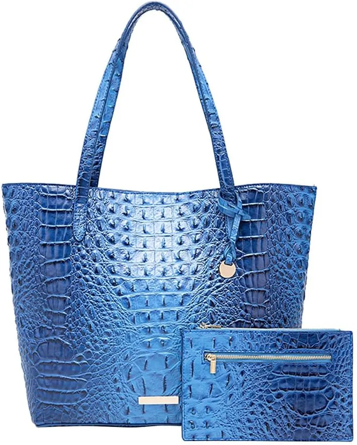 Women Tote Bag Crocodile Print Western Purses for Women Shoulder Hobo Top Handle Handbags for Shopping Travel