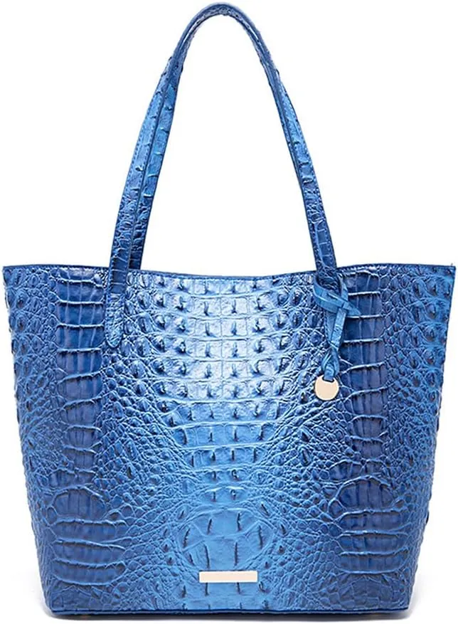 Women Tote Bag Crocodile Print Western Purses for Women Shoulder Hobo Top Handle Handbags for Shopping Travel