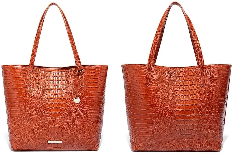 Women Tote Bag Crocodile Print Western Purses for Women Shoulder Hobo Top Handle Handbags for Shopping Travel
