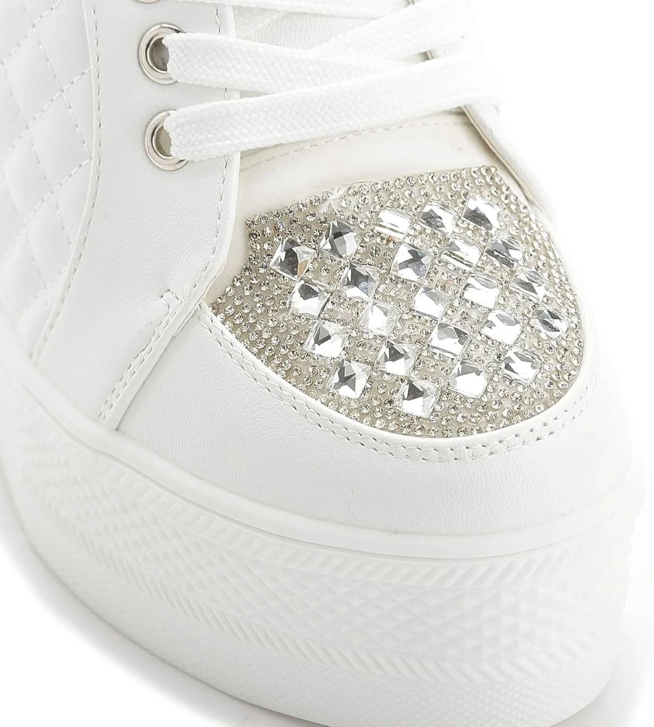 Women Wedges Sneakers with Hidden Heel Ankle High Platform Walking Shoes Fashion Bride Wedding Shoes