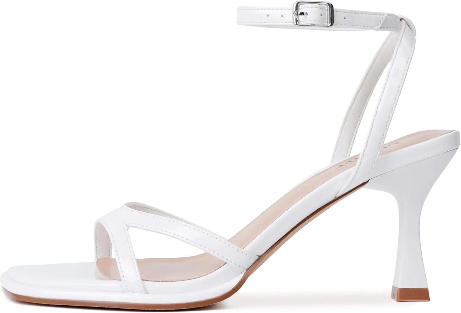 Women's Ankle Strap High Heel Sandals, Square Open Toe Chunky Heel High Heels, Suitable For Daily Party Wedding Wear